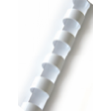 Пружини для палітурки пластикові Ф16 мм, білі, 100 штук (зшиває до 140 листів), фото 2