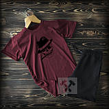 Cпортивні чоловічі шорти та футболка з черепом/ Літні комплекти для чоловіків, фото 3