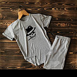 Cпортивні чоловічі шорти та футболка з черепом/ Літні комплекти для чоловіків, фото 9