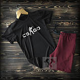 Cпортивні чоловічі шорти та футболка з принтом CS Go (counter strike)/ Літні комплекти для чоловіків, фото 3