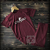 Cпортивні чоловічі шорти та футболка з принтом CS Go (counter strike)/ Літні комплекти для чоловіків, фото 6