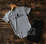 Cпортивні чоловічі шорти та футболка з принтом CS Go (counter strike)/ Літні комплекти для чоловіків, фото 8