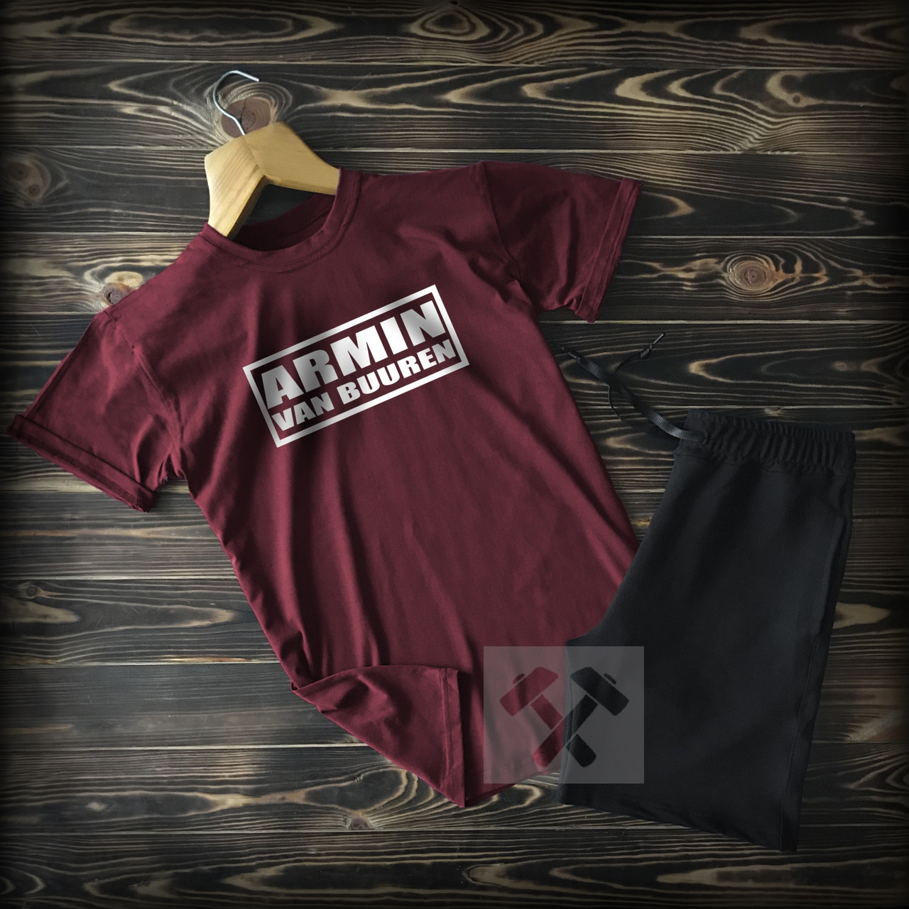Cпортивні чоловічі шорти та футболка Armin (Ван бюрен)/ Літні комплекти для чоловіків