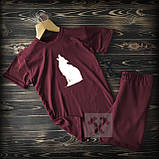 Cпортивні чоловічі шорти та футболка з Вовком/ Літні комплекти для чоловіків, фото 6