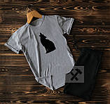 Cпортивні чоловічі шорти та футболка з Вовком/ Літні комплекти для чоловіків, фото 7