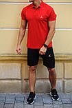 Чоловічий літній комплект шорти та футболка поло Jordan (Джордан), фото 3