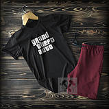 Cпортивні чоловічі шорти та футболка GTA (grand theft auto, гра 5) / Літні комплекти для чоловіків, фото 2