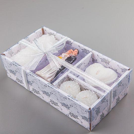 Розпродаж! Набір весільних свічок з Фігуркою для торта, 028Q