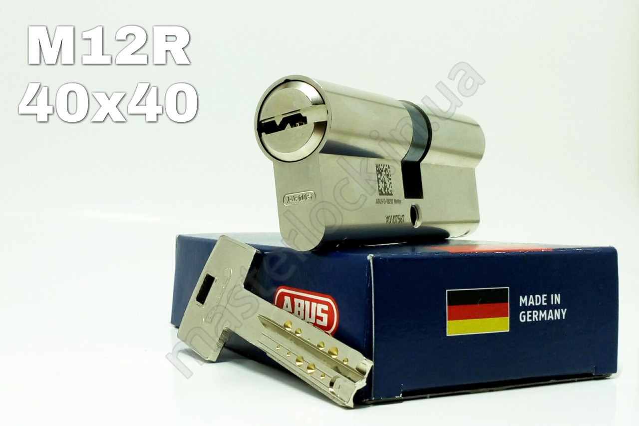 Циліндр ABUS M12R 80мм 40-40 ключ-ключ