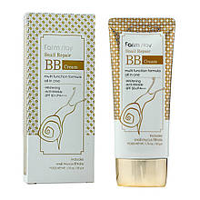 BB крем Farm Stay Snail Repair BB Cream SPF 50 з муцином равлики