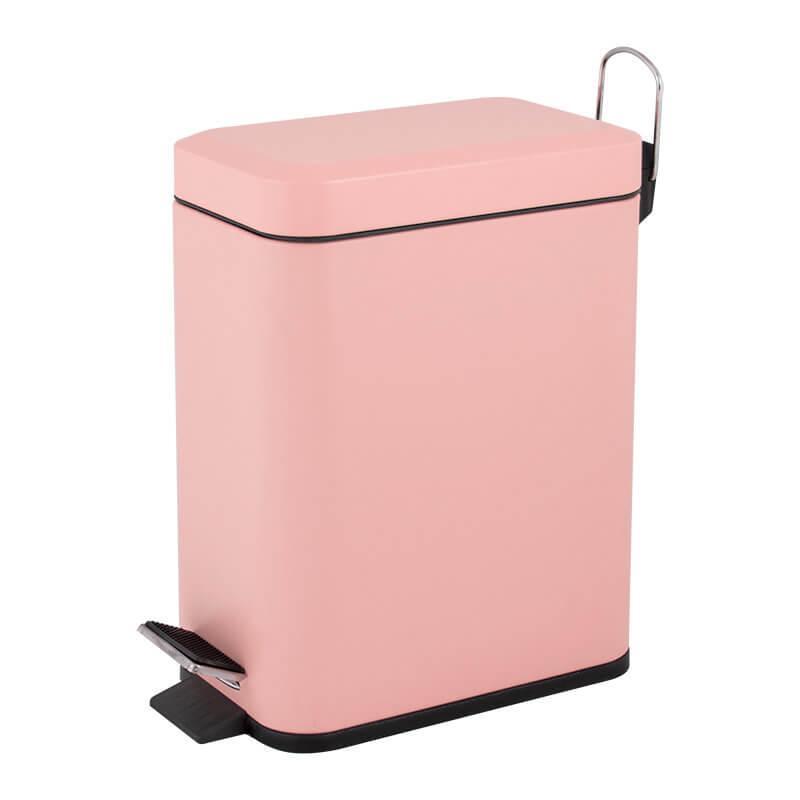 Відро для сміття з педаллю 5л Trento рожеве (Італія)