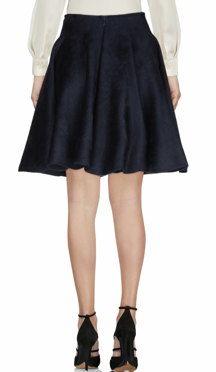 Спідниця жіноча Alaa трикотаж до коліна синя, фото 1