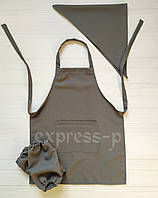 Фартух з косинкою для уроків праці, майстер-класів (вік 6-10 років)