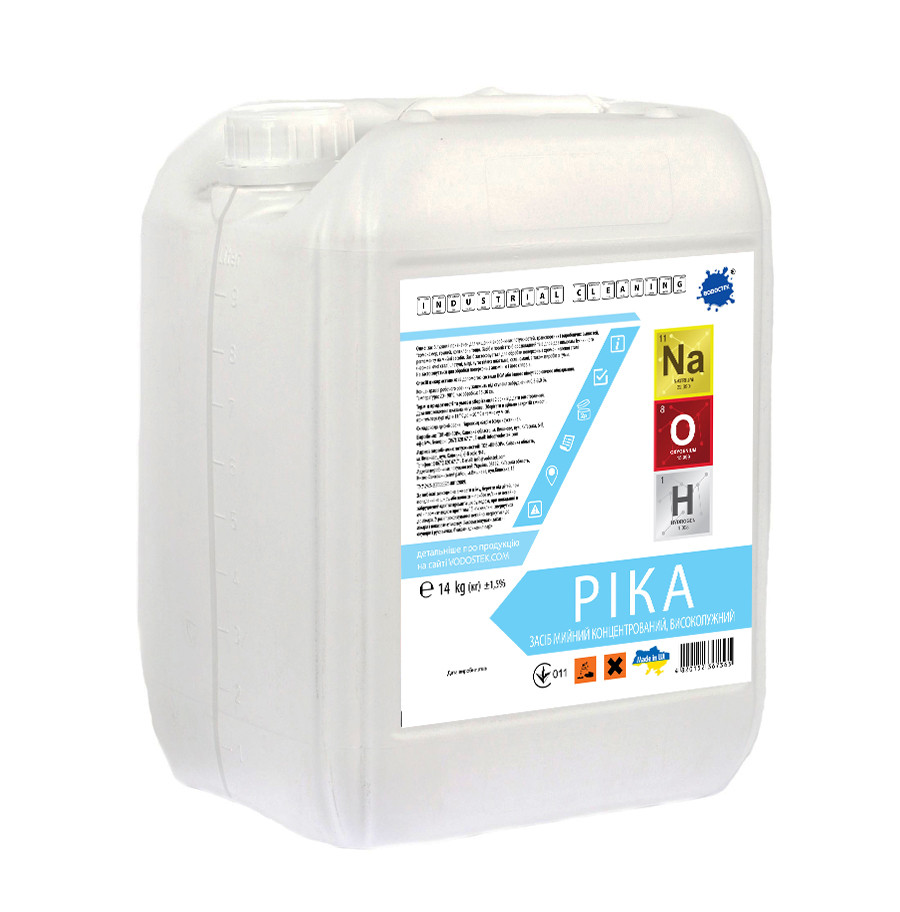 Засіб мийний концентрований, високолужний "РІКА" 14 кг