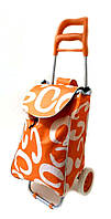 Тачка сумка с колесиками кравчучка 96см MH-1900 оранжевая