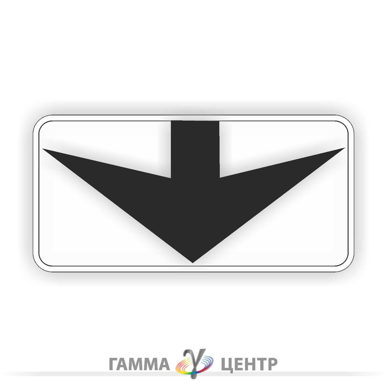 Світловідбивна наклейка (маска) таблички до дорожнього знаку 7.9 Смуга руху