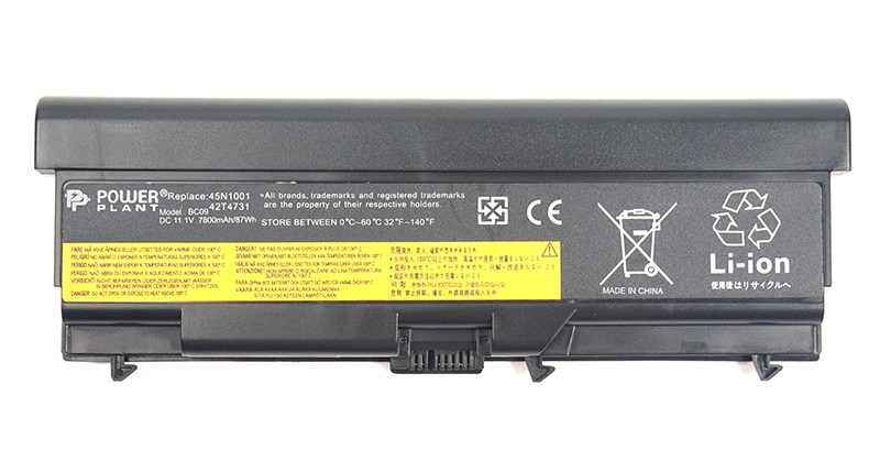 Акумулятор PowerPlant для ноутбуків IBM/LENOVO ThinkPad T430 (42T4733, LOT430LP) 11.1 V 7800mAh, фото 1