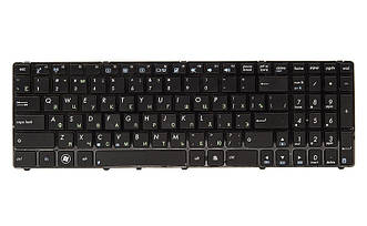 Клавиатура для ноутбука ASUS K52, K52J, K52JK черный, черный фрейм