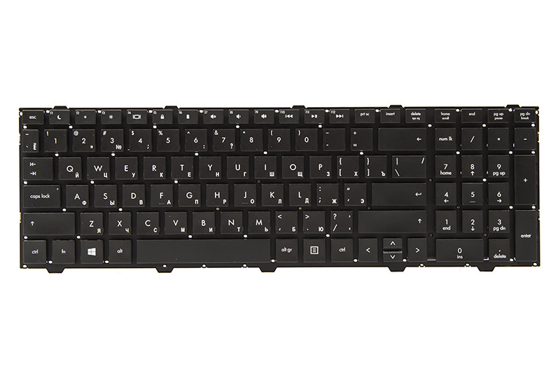 Клавіатура для ноутбука HP ProBook 4540s, 4545s, 4740s чорний, без кадру, фото 1