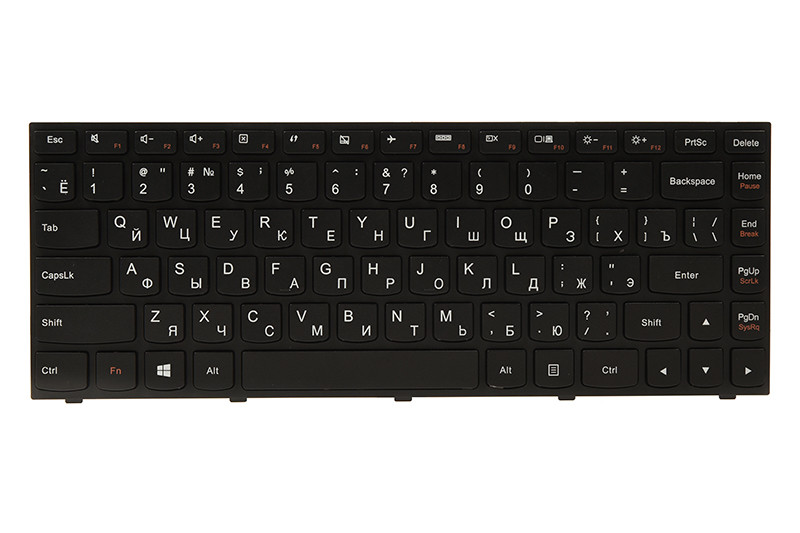 Клавіатура для ноутбука IBM/LENOVO B40-30, G40-30 чорний, чорний кадр, фото 1