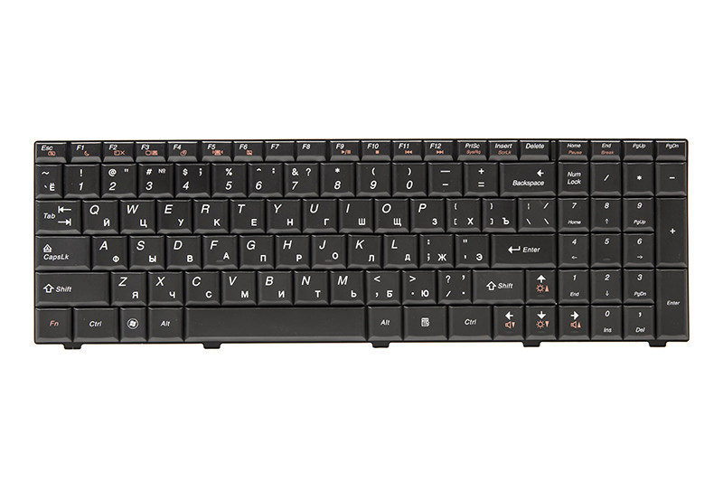 Клавіатура для ноутбука IBM/LENOVO IdeaPad G560, G565 чорний, чорний кадр, фото 1
