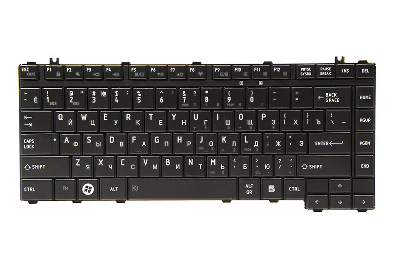 Клавіатура для ноутбука TOSHIBA Satellite A200, A300 чорний, чорний кадр, фото 1