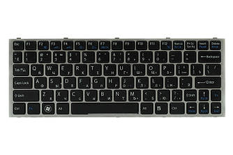 Клавіатура для ноутбука SONY YA YB чорний, сірий кадр