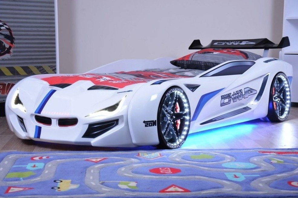 Ліжко у вигляді машини BMW біле Туреччина, фото 1