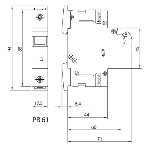 Автоматический выключатель SEZ PR 61 1п 6А "C", 10 кА - фото 2 - id-p112165903