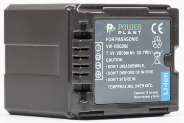 Акумулятор PowerPlant Panasonic VW-VBG260 Chip 2800mAh, фото 1