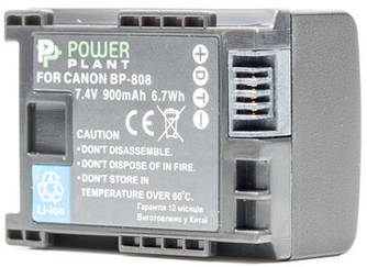 Акумулятор PowerPlant Canon BP-808 Chip