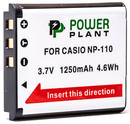 Акумулятор PowerPlant Casio NP-110 1250mAh