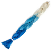 Канекалон Довгий Омбре (молочний/блакитний/синій) 140 г (90*180 см)