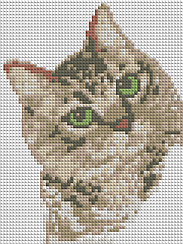 Набор алмазной вышивки (мозаики) "Котик"