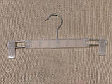 Плічка вішалки пластикові для штанів білі матові, фото 4