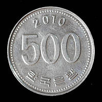 Монета Південної Кореї 500 ось 1984- 2011 рр. Маньчжурський журавель