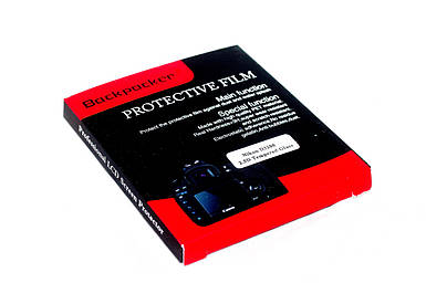 Захист LCD екрана Backpacker для Nikon D3100, D3200, D3300, D3400, Coolpix AW130S, W300 - загартоване скло