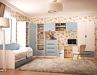 Детская комната модульная комната в детскую комплект мебели для детской комнаты Тетрис Лион