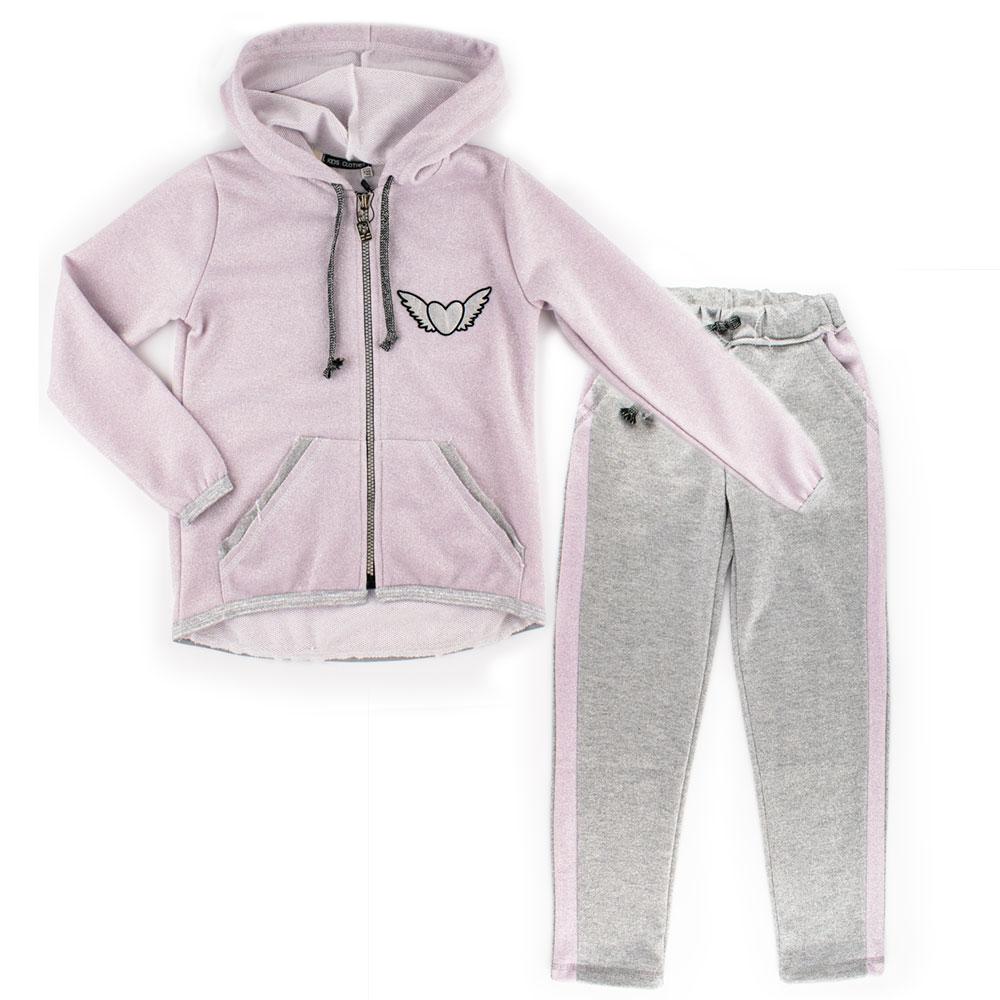 Костюм спортивний для дівчаток Kids-moda 128 рожевий 980357