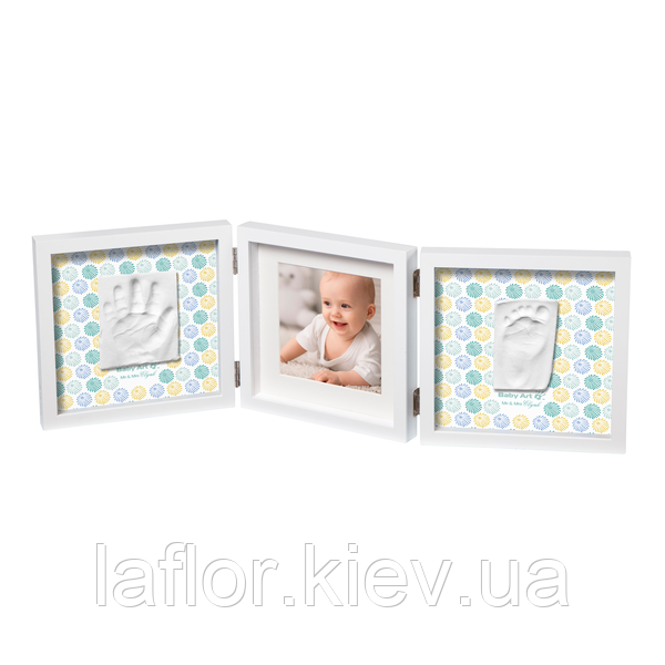 Рамка для фото Baby Art Double Print Frame Стиль белая - фото 1 - id-p1018060163