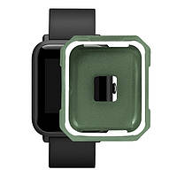 Чехол cиликоновый для Xiaomi Amazfit Bip на весь корпус Green-White (20240)