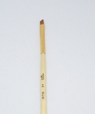 Пензель скошений для моделювання гелем Di718-№3, фото 1
