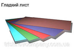 Гладкий аркуш із полімерним покриттям RAL