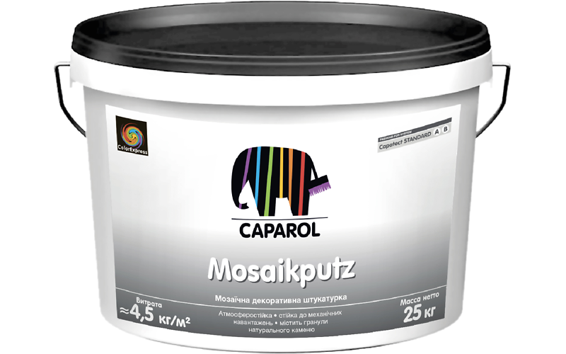 Декоративна мозаїчна штукатурка Capatect Mosaikputz (50 кольорів), 25 кг