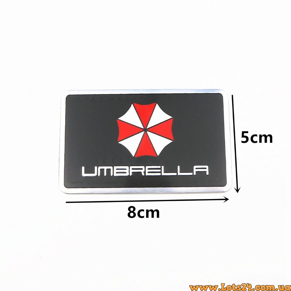 Авто значок Umbrella Corporation 3D наклейка resident evil на машину мотоцикл крила багажник авто наклейки на кузов бампер скло