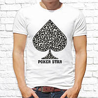 Мужская футболка с принтом Пика "Poker star" Push IT
