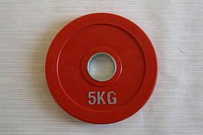 Диск (диск) для штанги прогумований 5 кг (52 мм)