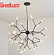 ЛЮСТРА LED PETALS BLACK дерево 887/36, фото 3