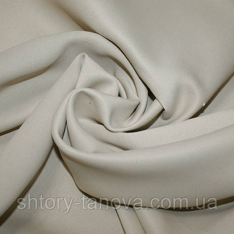 Тканина блекаут від сонця в спальню, дитячу, зал, матеріал на штори blackout світло-бежева, фото 1