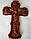Церковне начиння - Дерев'яний хрест "Розп'яття Христа" 300х480х36 мм, фото 2
